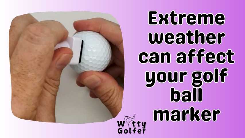 Can Extreme Weather Affect My Golf Ball Marker