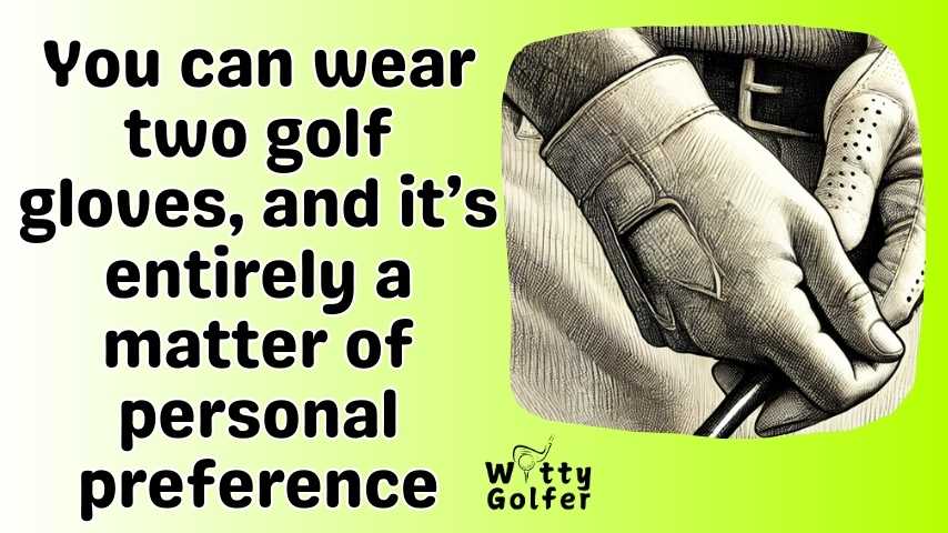 Can You Play Golf with Two Gloves