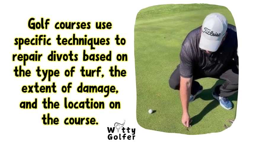 How Do Golf Courses Fix Divots