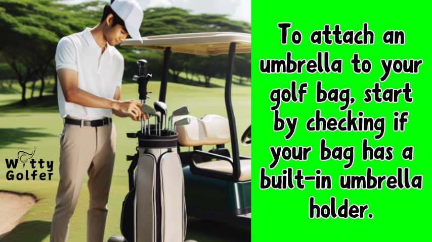 How to Attach an Umbrella to a Golf Bag