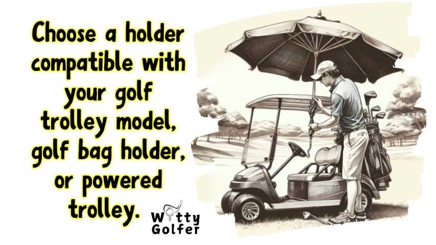 How to Attach an Umbrella to a Golf Cart