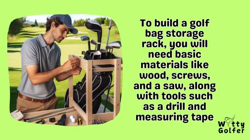 How to Build a Golf Bag Storage Rack