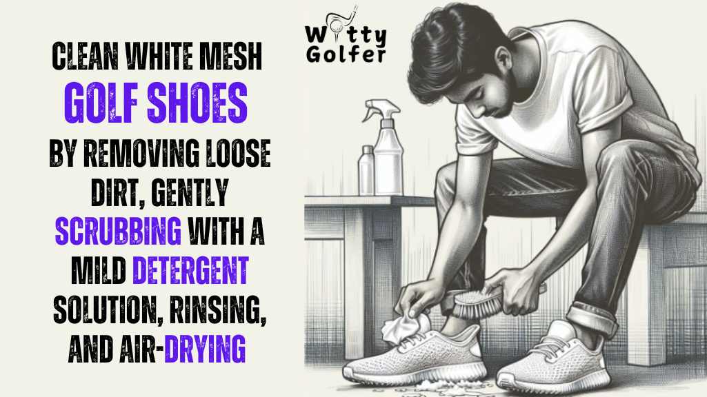 How to Clean White Mesh Golf Shoes