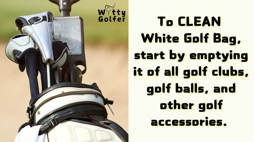 How to Clean a White Golf Bag