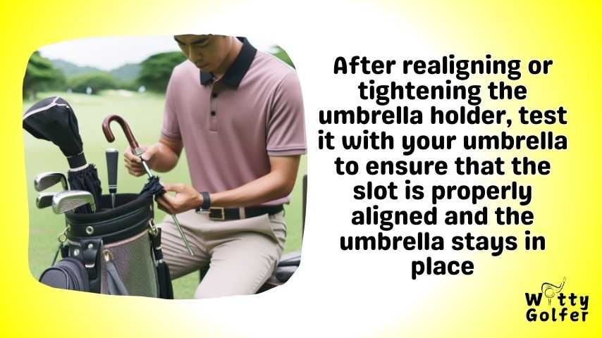 How to Fix a Broken Umbrella Holder on Your Golf Bag