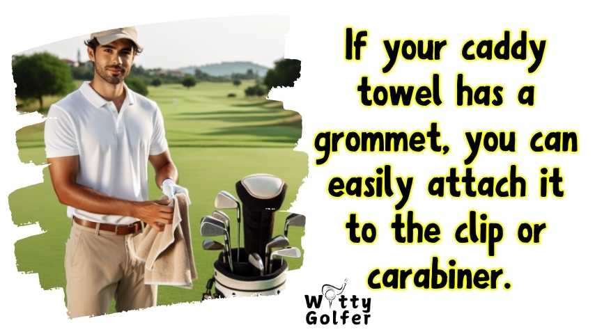 How to Put a Caddy Towel on a Golf Bag