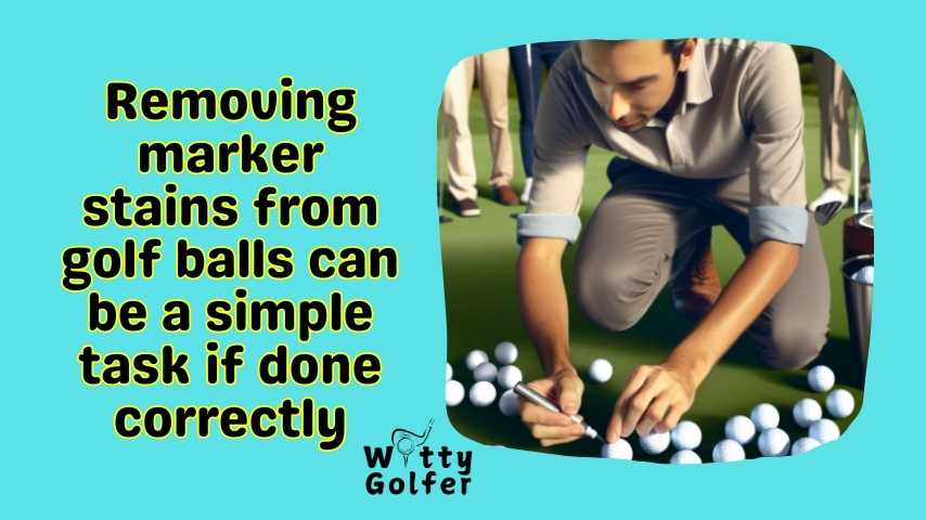 How to Remove Marker from Golf Balls