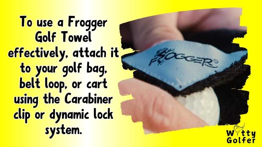 How to Use a Frogger Golf Towel