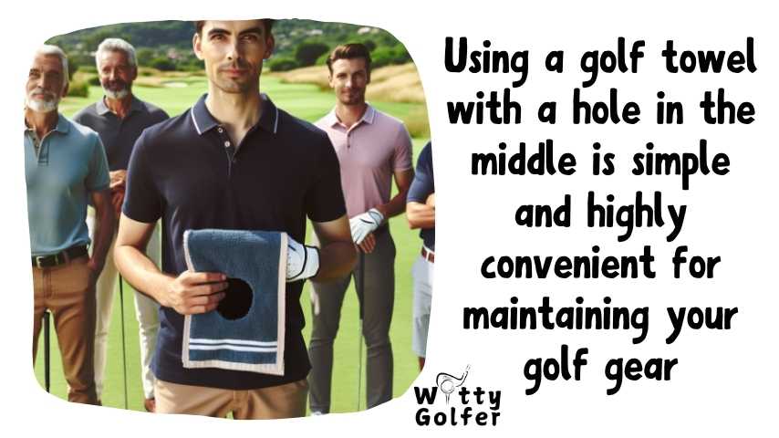 How to Use a Golf Towel with a Hole in the Middle