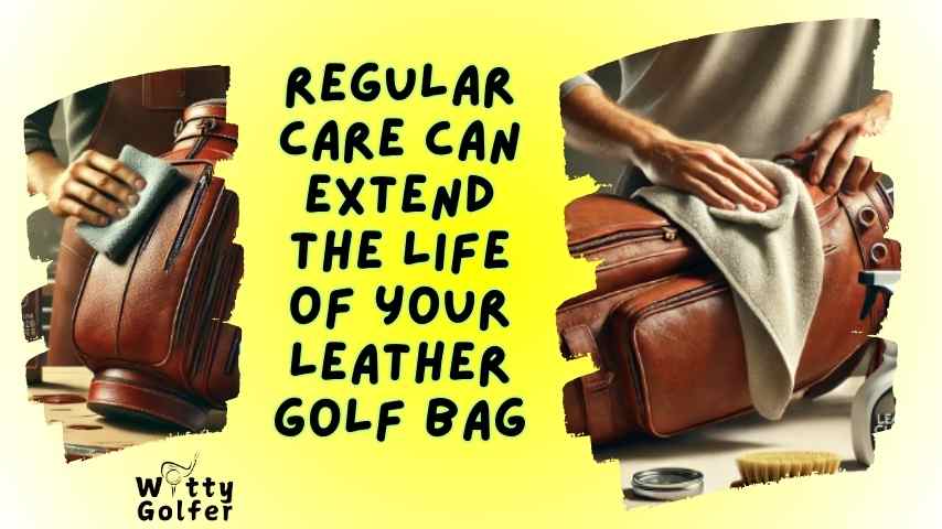 how to clean leather golf bag