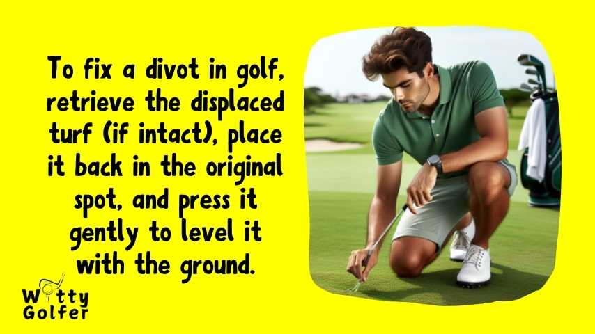 how to fix a divot in golf