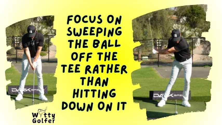 how to stop topping the golf ball off the tee