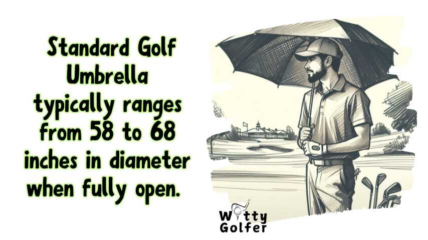 what size is a standard golf umbrella